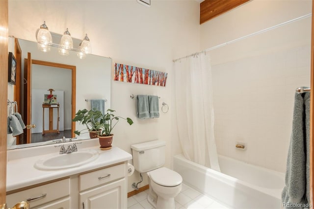 23624 Pondview Pl Unit G, Golden, CO 80401 - bathroom with vanity, tile patterned floors, and shower / bath combo