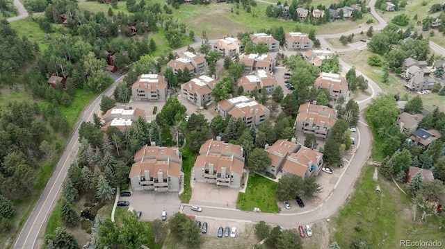 23624 Pondview Pl Unit G, Golden, CO 80401 - aerial overview of property's location with nearby suburban area