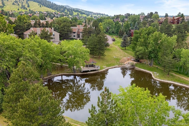 23624 Pondview Pl Unit G, Golden, CO 80401 - aerial view of property's location featuring a large body of water