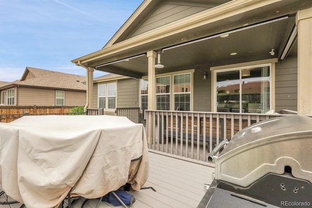 19210 E Pacific Pl, Aurora, CO 80013 - wooden deck featuring a grill