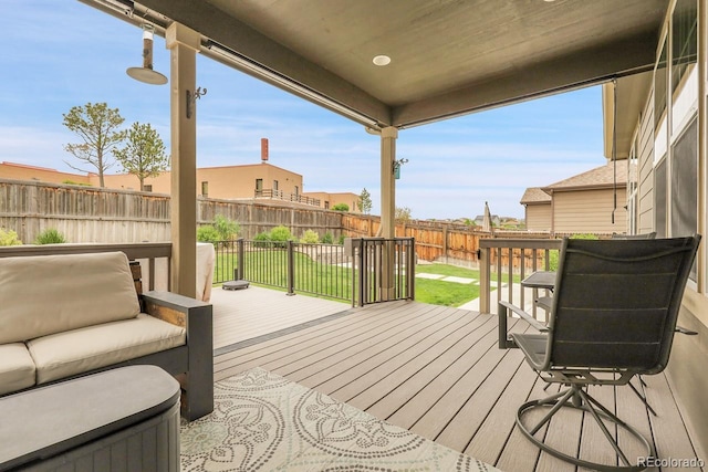 19210 E Pacific Pl, Aurora, CO 80013 - deck featuring a fenced backyard