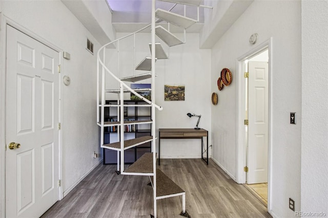915 26th St, Denver, CO 80205 - hallway with wood finished floors and baseboards