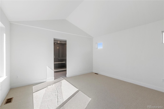 5271 Rendezvous Pkwy, Timnath, CO 80547 - carpeted empty room with lofted ceiling and baseboards