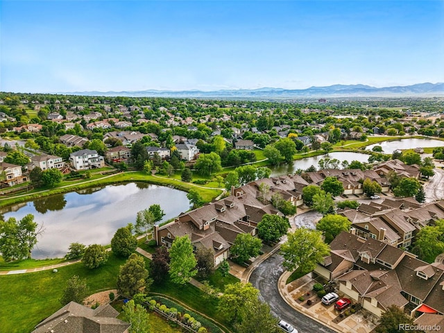 3240 W 114th Cir Unit D, Westminster, CO 80031 - aerial perspective of suburban area with a water and mountain view