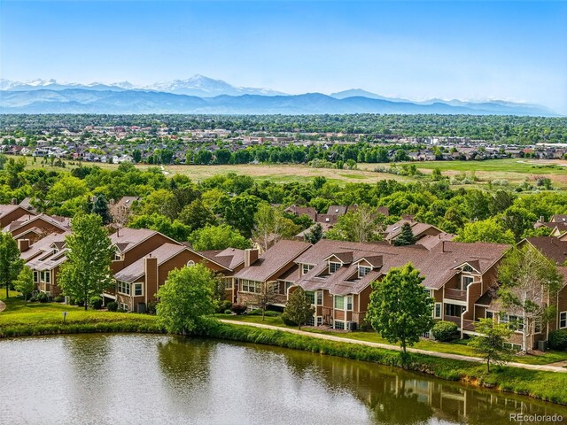 3240 W 114th Cir Unit D, Westminster, CO 80031 - aerial perspective of suburban area featuring a water and mountain view