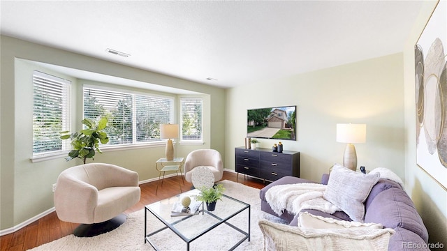 4164 E 135th Pl, Thornton, CO 80241 - living room with wood finished floors and baseboards
