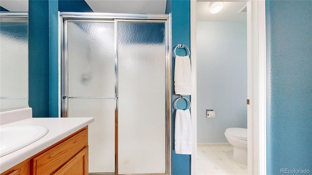 4164 E 135th Pl, Thornton, CO 80241 - full bath featuring vanity and a stall shower
