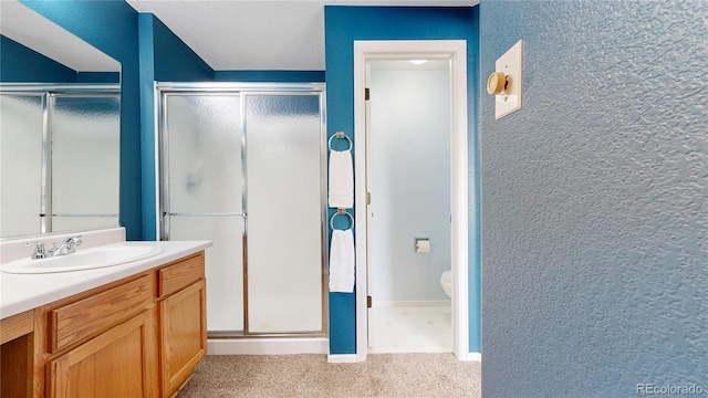 4164 E 135th Pl, Thornton, CO 80241 - full bath featuring a stall shower and vanity
