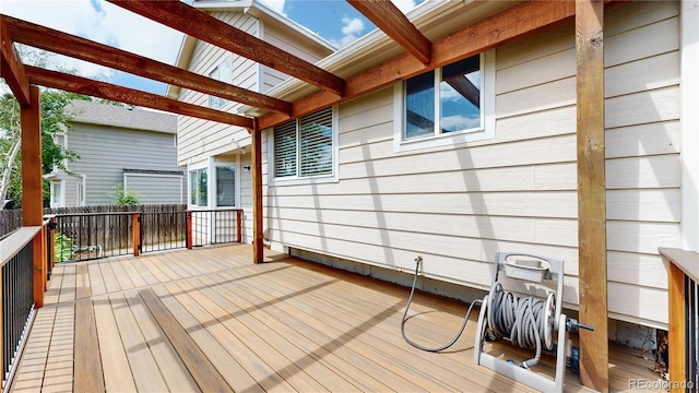 4164 E 135th Pl, Thornton, CO 80241 - view of wooden deck