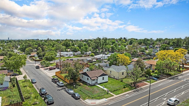2 S Knox Ct, Denver, CO 80219 - aerial view of residential area with a tree filled landscape