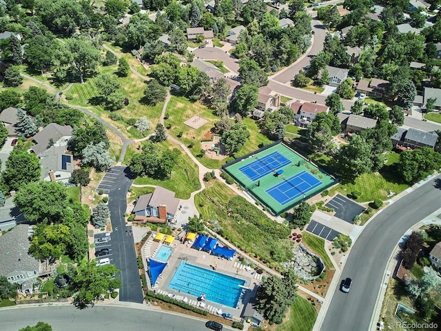 7713 E Jamison Dr, Centennial, CO 80112 - aerial view of property's location with a pool