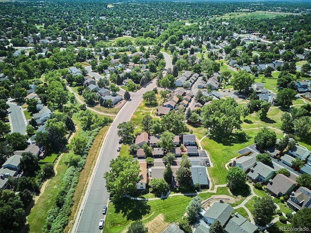 7713 E Jamison Dr, Centennial, CO 80112 - aerial view of property's location featuring nearby suburban area