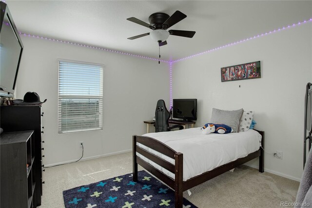 975 Alta St, Lochbuie, CO 80603 - carpeted bedroom featuring baseboards and ceiling fan