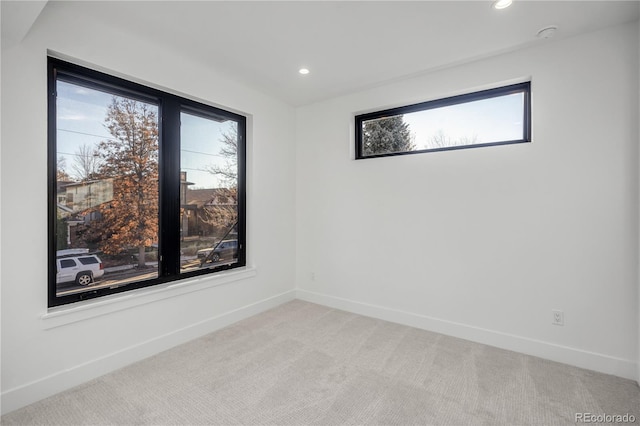 view of carpeted empty room