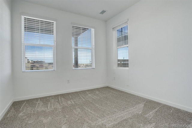 unfurnished room with carpet