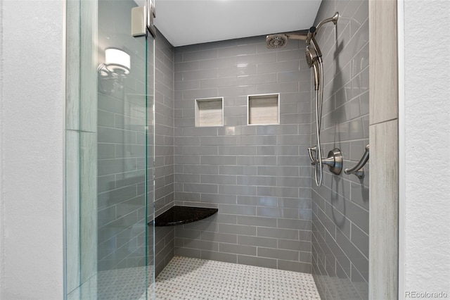 bathroom with an enclosed shower