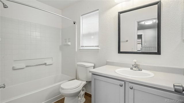 4458 Lyndenwood Pt, Highlands Ranch, CO 80130 - full bathroom featuring vanity and washtub / shower combination