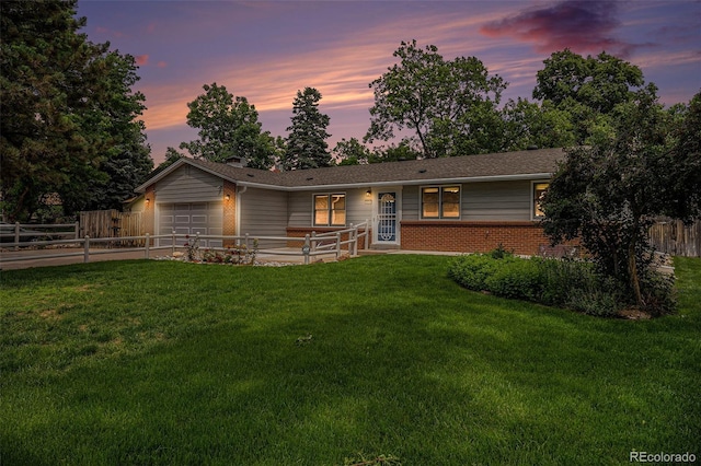 3272 S Joplin Ct, Aurora, CO 80013 - ranch-style house with a garage, brick siding, and driveway