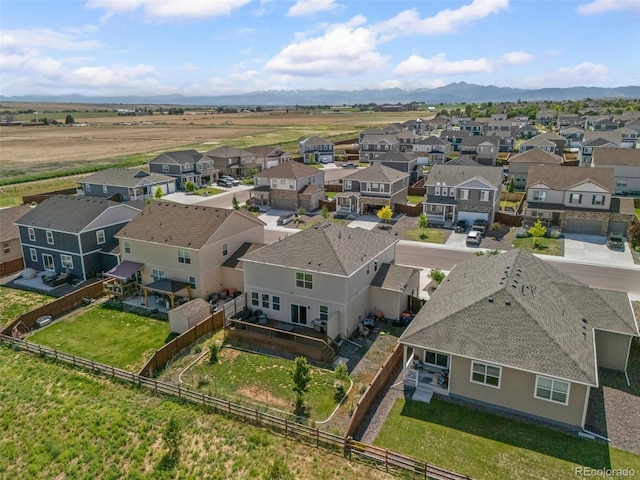 437 Thrush Pl, Johnstown, CO 80534 - aerial view of residential area with a mountain backdrop