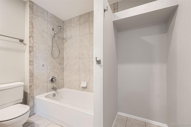 6727 S Race St, Centennial, CO 80122 - bathroom with tile patterned floors and shower / bath combination
