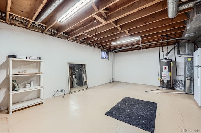 6727 S Race St, Centennial, CO 80122 - unfinished below grade area featuring gas water heater and heating unit