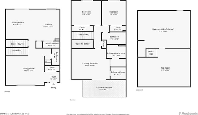 6727 S Race St, Centennial, CO 80122 - view of room layout