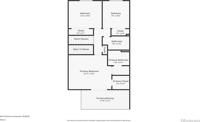6727 S Race St, Centennial, CO 80122 - view of property floor plan