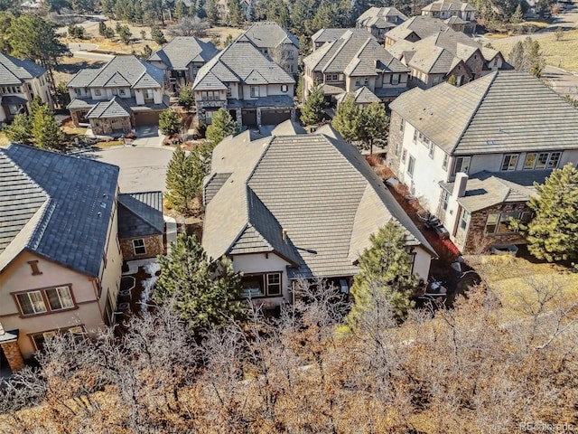 bird's eye view featuring a residential view