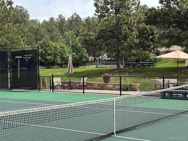 6875 Northstar Ct, Castle Rock, CO 80108 - view of tennis court