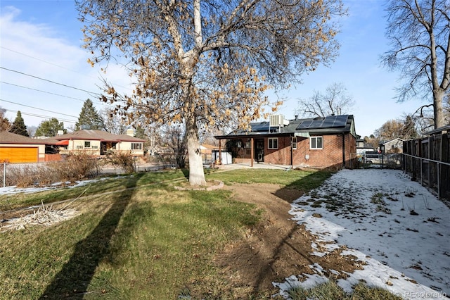 view of yard with cooling unit