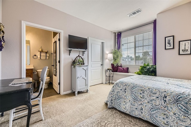 10467 W Hampden Ave Unit 204, Lakewood, CO 80227 - bedroom with carpet, an office area, and ensuite bathroom