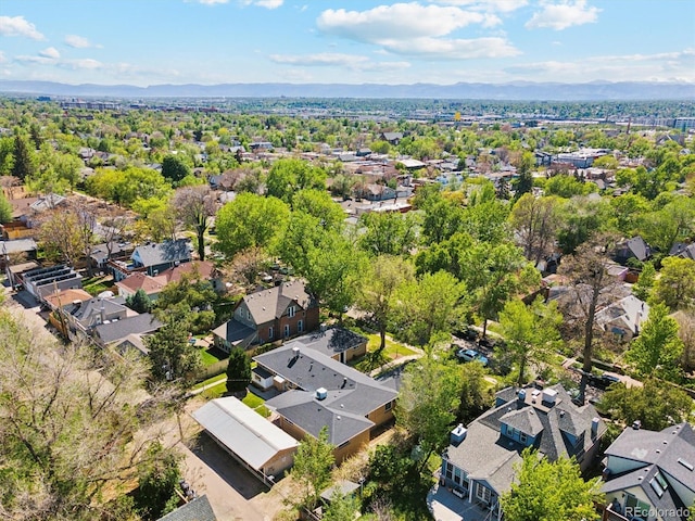 236 S Clarkson St, Denver, CO 80209 - aerial perspective of suburban area with a mountain backdrop