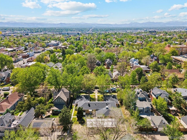 236 S Clarkson St, Denver, CO 80209 - aerial view of residential area featuring mountains