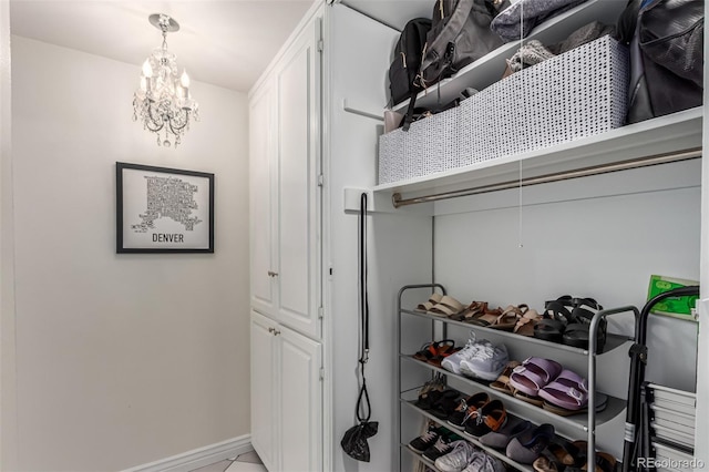 800 N Washington St Unit 804, Denver, CO 80203 - walk in closet featuring a chandelier