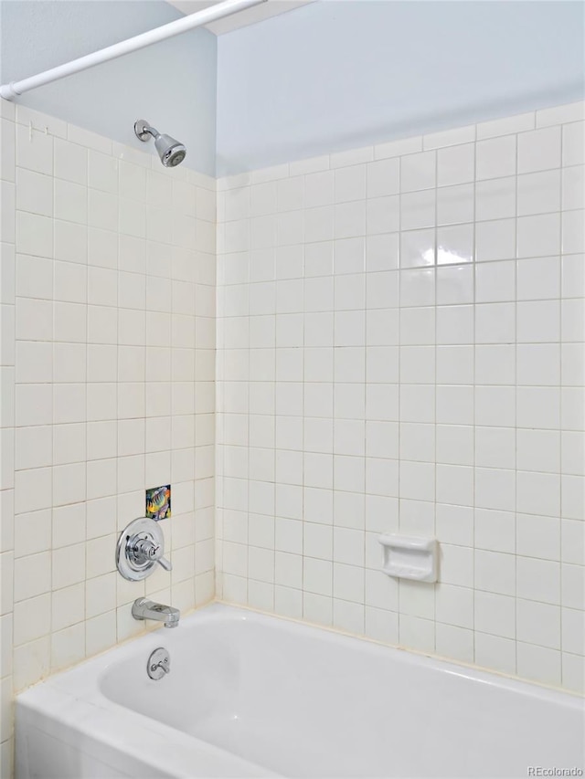 full bath with washtub / shower combination