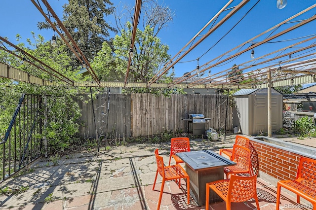 1271 Uinta St, Denver, CO 80220 - view of patio / terrace with area for grilling and a fire pit
