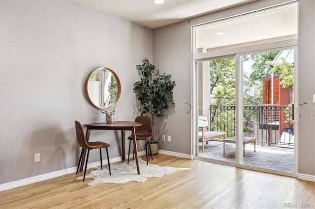 3030 Wyandot St Unit 4, Denver, CO 80211 - entryway with wood finished floors and baseboards