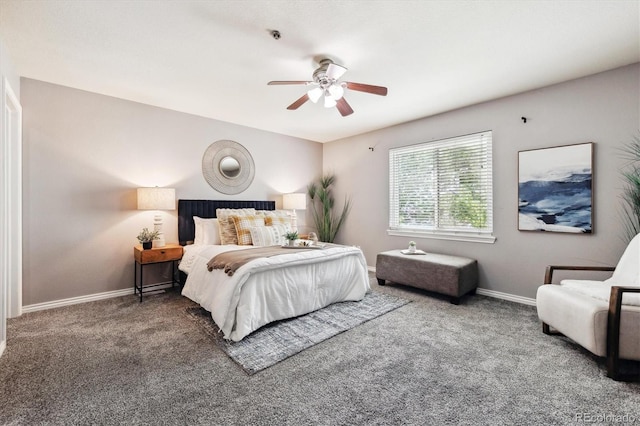 3030 Wyandot St Unit 4, Denver, CO 80211 - bedroom with carpet flooring, baseboards, and a ceiling fan