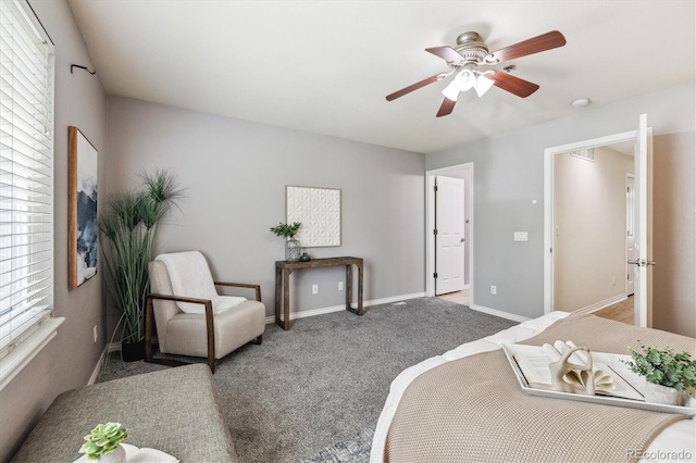 3030 Wyandot St Unit 4, Denver, CO 80211 - carpeted bedroom featuring baseboards and ceiling fan