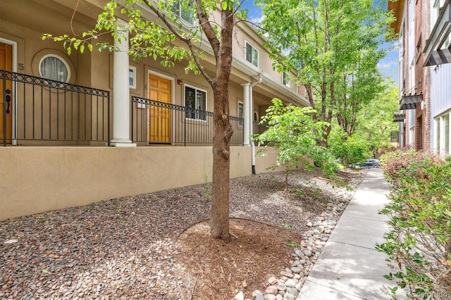 3030 Wyandot St Unit 4, Denver, CO 80211 - exterior space featuring stucco siding and a porch