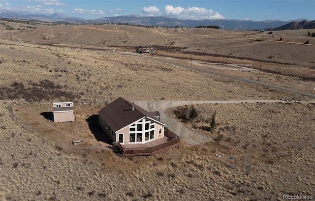2727 Arrowhead Dr, Como, CO 80432 - aerial view with a mountain view and a rural view