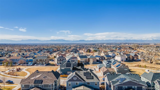 city view with a mountain view and a residential view