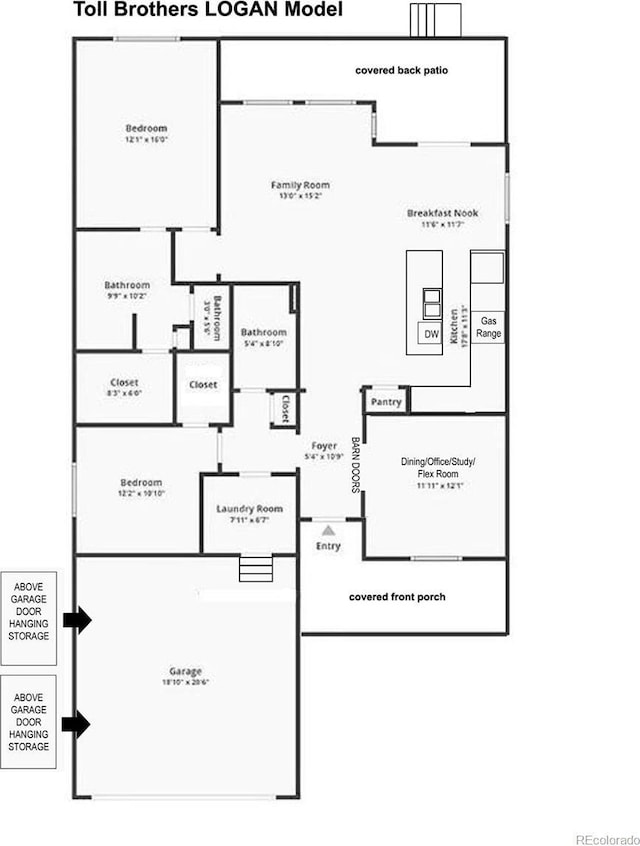 22345 E Bailey Pl, Aurora, CO 80016 - floor plan