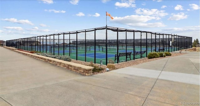 22345 E Bailey Pl, Aurora, CO 80016 - view of pool featuring fence and a tennis court