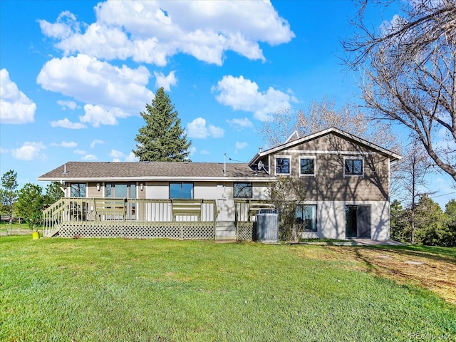 12798 Tomahawk Rd, Parker, CO 80138 - back of property with a yard and a deck