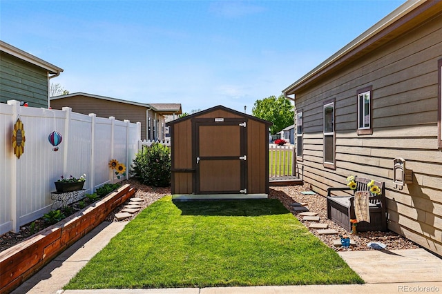 6231 Indian Paintbrush St Unit 214, Frederick, CO 80530 - view of yard with a shed and an outbuilding