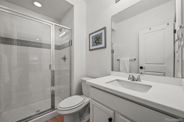 5078 S Quail St, Littleton, CO 80127 - bathroom featuring a stall shower and vanity