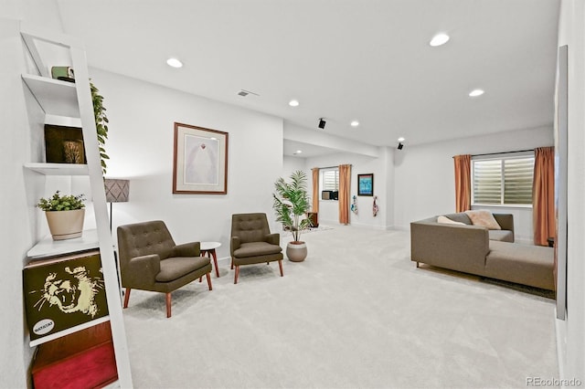 5078 S Quail St, Littleton, CO 80127 - sitting room with carpet flooring and recessed lighting