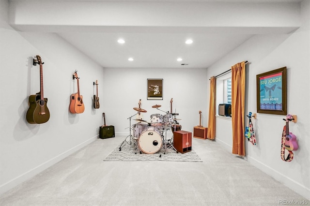 5078 S Quail St, Littleton, CO 80127 - recreation room with recessed lighting and carpet