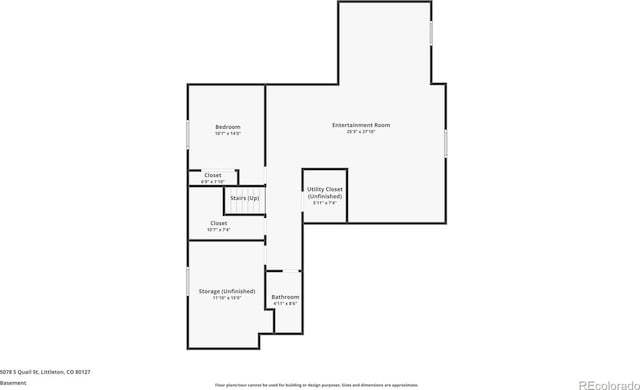 5078 S Quail St, Littleton, CO 80127 - view of floor plan / room layout